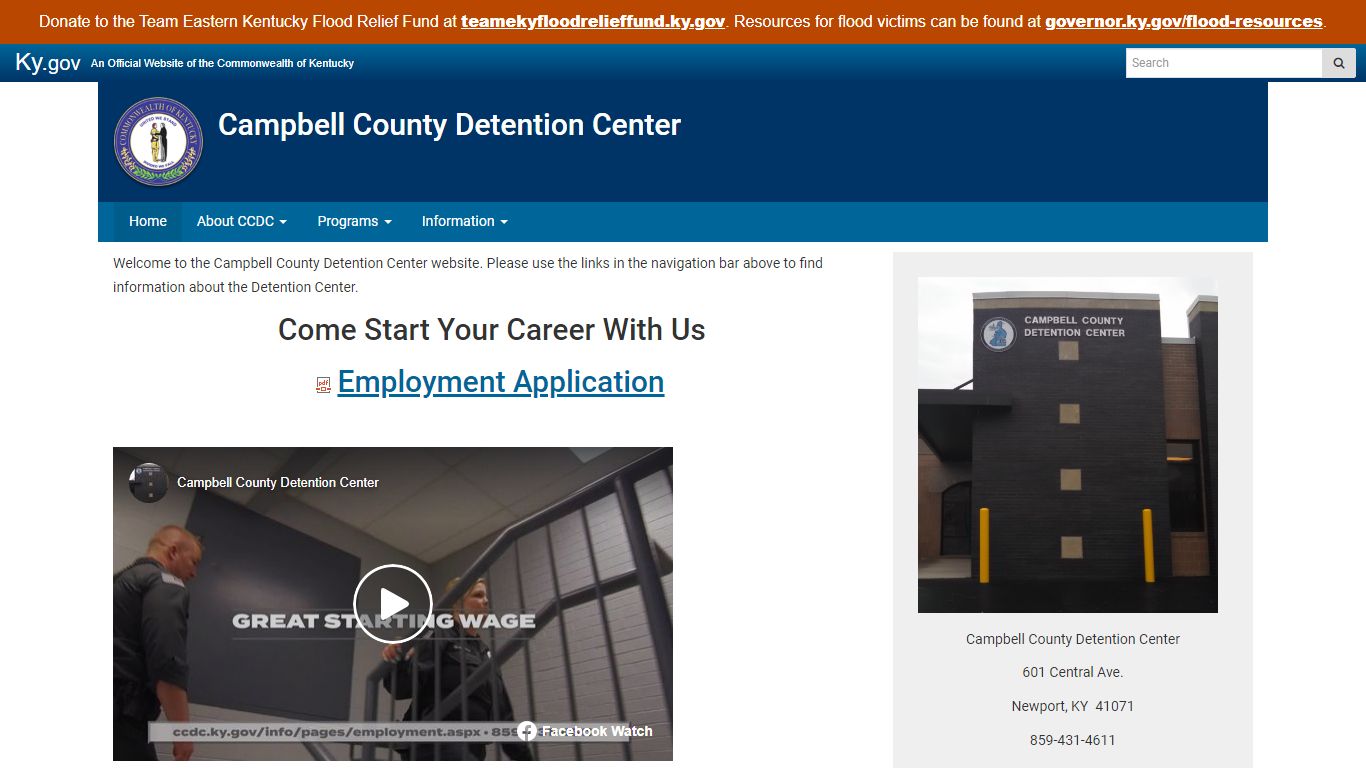 Welcome - Campbell County Detention Center - Kentucky